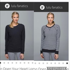 VGUC Reversible Lululemon Open Your Heart Long Sleeve Sweatshirt